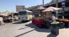 "بسطات" تعرقل حركة السير داخل مجمع المحطة في عمّان - فيديو
