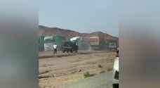 الكشف عن مصير سائق الشاحنة التي حاصرتها مكافحة التهريب في العقبة - فيديو