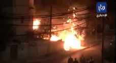 إصابتان بحريق منزل في إربد - فيديو