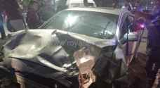 مراسل "رؤيا": وفاة بحادث تصادم مركبتين على طريق جمرك الرمثا - صور