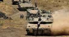 الاحتلال يجري تدريبا عسكريا في مناطق بهضبة الجولان المحتلة