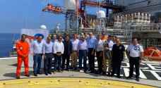 ميقاتي وبري يتفقدان منصة التنقيب عن النفط والغاز في المياه الاقليمية اللبنانية - صور