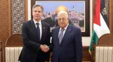عباس يؤكد خلال لقاء بلينكن ضرورة وقف إطلاق النار في غزة