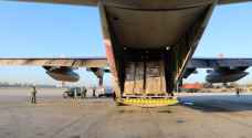 القوات المسلحة ترسل طائرة مساعدات إغاثية جديدة إلى قطاع غزة - صور