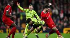 قمة ليفربول وارسنال تنتهي بالتعادل بهدف لمثله