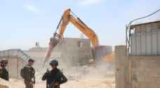 الاحتلال يهدم ٣ منازل شرق مدينة نابلس