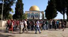 بحماية شرطة الاحتلال.. متطرفون يقتحمون باحات المسجد الأقصى