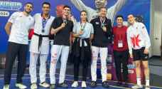٣ ذهبيات وفضيتين وبرونزية للأردن في بطولة كأس العرب للتايكواندو