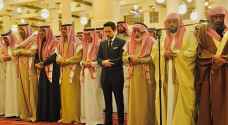 ولي العهد يشارك بتشييع جثمان والد الأميرة رجوة - صور