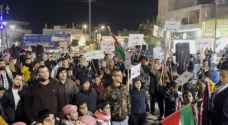 بالفيديو.. وقفة تضامنية في بلدة الشجرة بلواء الرمثا نصرة لفلسطين