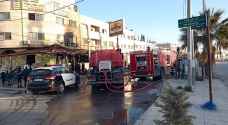 مراسل رؤيا: حريق يلتهم مطعما في مدينة المفرق