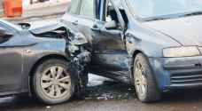 اربع إصابات بتصادم ثلاث مركبات في ناعور