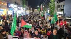 بعد التراويح.. مسيرة في إربد نصرة لغزة