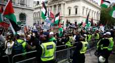 مظاهرة بالآلاف تنادي بوقف الحرب على غزة في لندن