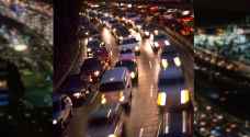 حركة مرورية كثيفة بهذه المناطق في عمان مساء السبت