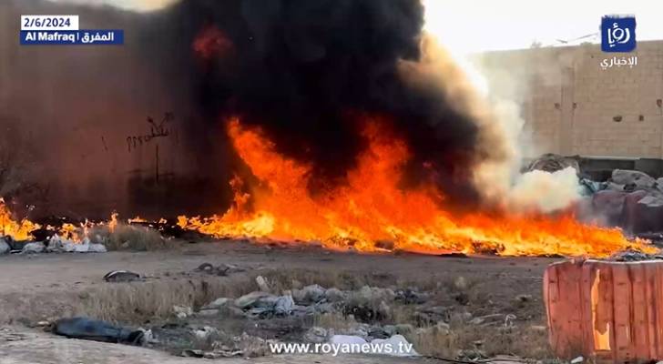 اشتعال حرائق كبيرة في عدة مناطق بالأردن بالتزامن مع موجة الحر